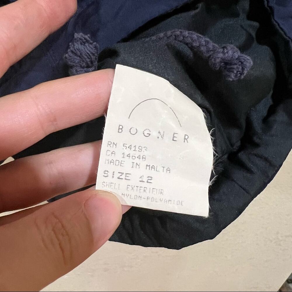 Bogner navy blue anorak pullover winter jacket - Picture 8 of 10